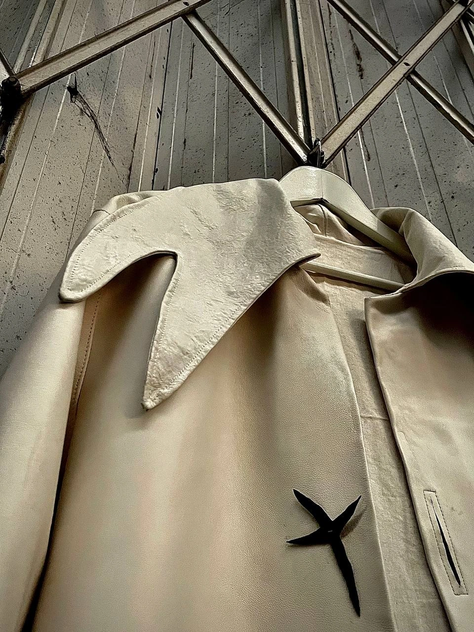Leather Trench Coat «The Process of Becoming Samson», image 12